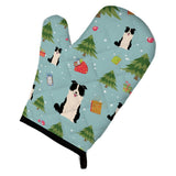 Caroline'S Treasures Bb4778Ovmt Christmas Border Collie Black White Oven Mitt, 12 By 8.5, Multicolor