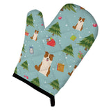 Caroline'S Treasures Bb4779Ovmt Christmas Border Collie Red White Oven Mitt, 12 By 8.5, Multicolor