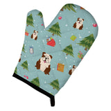 Caroline'S Treasures Bb4781Ovmt Christmas English Bulldog Brindle White Oven Mitt, 12 By 8.5, Multicolor