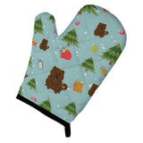Caroline'S Treasures Bb4801Ovmt Christmas Chow Chocolate Oven Mitt, 12 By 8.5, Multicolor