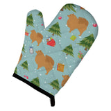 Caroline'S Treasures Bb4866Ovmt Christmas Pomeranian Oven Mitt, 12 By 8.5, Multicolor