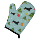 Caroline'S Treasures Bb4941Ovmt Christmas Black Tan Dachshund Oven Mitt, 12 By 8.5, Multicolor