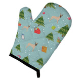 Caroline'S Treasures Bb4952Ovmt Christmas Fawn Cropped Great Dane Oven Mitt, 12 By 8.5, Multicolor
