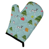 Caroline'S Treasures Bb4954Ovmt Christmas Harlequin Cropped Great Dane Oven Mitt, 12 By 8.5, Multicolor