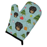 Caroline'S Treasures Bb5002Ovmt Christmas Longhair Black And Tan Dachshund Oven Mitt, 12 By 8.5, Multicolor