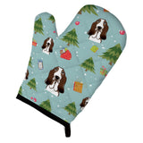 Caroline'S Treasures Bb5032Ovmt Christmas Basset Hound Oven Mitt, 12 By 8.5, Multicolor