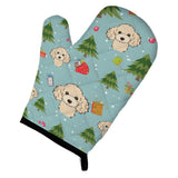 Caroline'S Treasures Bb5047Ovmt Christmas Buff Poodle Oven Mitt, 12 By 8.5, Multicolor