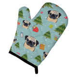 Caroline'S Treasures Bb5051Ovmt Christmas Fawn Pug Oven Mitt, 12 By 8.5, Multicolor