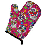 Caroline'S Treasures Day Of The Dead Pink Oven Mitt, Multicolor, 12 X 8.5