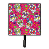 Caroline'S Treasures Day Of The Dead Pink Wall Hook, Small, Multicolor