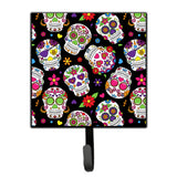 Caroline'S Treasures Day Of The Dead Black Wall Hook, Small, Multicolor