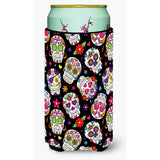 Caroline'S Treasures Day Of The Dead Black Tall Boy Beverage Insulator Hugger, Multicolor