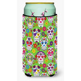 Caroline'S Treasures Day Of The Dead Green Tall Boy Beverage Insulator Hugger, Multicolor