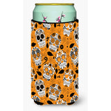 Caroline'S Treasures Day Of The Dead Orange Tall Boy Beverage Insulator Hugger, Multicolor