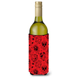 Caroline'S Treasures Bb5119Literk Day Of The Dead Orange Wine Bottle Beverage Insulator Hugger, 750 Ml, Multicolor