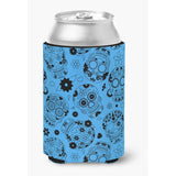 Caroline'S Treasures Day Of The Dead Red Can Or Bottle Hugger, Can Hugger, Multicolor