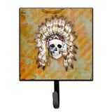 Caroline'S Treasures Day Of The Dead Indian Skull Wall Hook, Small, Multicolor