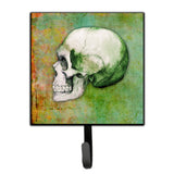 Caroline'S Treasures Day Of The Dead Green Skull Wall Hook, Small, Multicolor