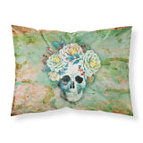Caroline'S Treasures Day Of The Dead Skull With Flowers Pillowcase, Standard, Multicolor
