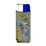 Caroline'S Treasures Day Of The Dead Indian Chief Skull Michelob Ultra Hugger For Slim Cans, Slim Can, Multicolor