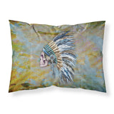 Caroline'S Treasures Day Of The Dead Indian Chief Skull Pillowcase, Standard, Multicolor