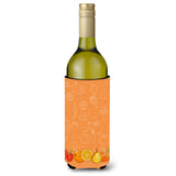 Caroline'S Treasures Fruits And Vegetables In Orange Wine Bottle Beverage Insulator Hugger, 750 Ml, Multicolor
