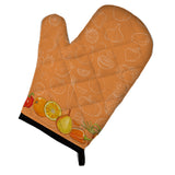 Caroline'S Treasures Fruits And Vegetables In Orange Oven Mitt, Multicolor, 12 X 8.5