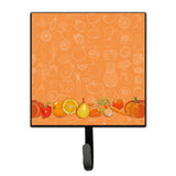 Caroline'S Treasures Fruits And Vegetables In Orange Wall Hook, Small, Multicolor