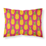 Caroline'S Treasures Pineapples On Pink Printed, Polyester Envelope Closure Pillowcase, Standard, Multicolor