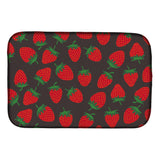 Caroline'S Treasures Strawberries On Gray Dish Drying Mat, 14 X 21