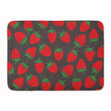 Caroline'S Treasures Strawberries On Gray Floor Mat, 19 X 27, Multicolor