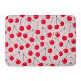 Caroline'S Treasures Cherries On Pink Floor Mat, 19 X 27, Multicolor