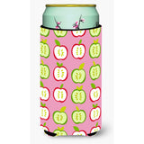 Caroline'S Treasures Apples On Pink Tall Boy Beverage Insulator Hugger, Multicolor