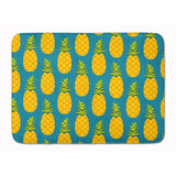 Caroline'S Treasures Pineapples On Teal Floor Mat, 19 X 27, Multicolor