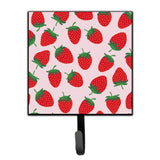 Caroline'S Treasures Strawberries On Pink Wall Hook, Small, Multicolor