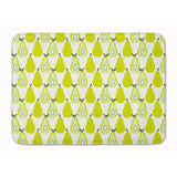 Caroline'S Treasures Pears On White Floor Mat, 19 X 27, Multicolor