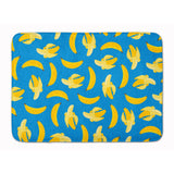 Caroline'S Treasures Bananas On Blue Floor Mat, 19 X 27, Multicolor