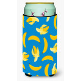 Caroline'S Treasures Bananas On Blue Tall Boy Beverage Insulator Hugger, Multicolor
