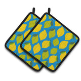 Caroline'S Treasures Lemons & Limes Pair Of Pot Holders, 7.5Hx7.5W, Multicolor