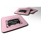 Caroline'S Treasures Ballerina Ballet Recital Tonight Foam Coaster Set Of 4, 3.5, Multicolor