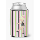 Caroline'S Treasures Ballerina Blonde Pt. Can Or Bottle Hugger, Can Hugger, Multicolor