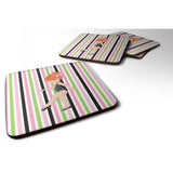 Caroline'S Treasures Ballerina Red Head Pt. Foam Coaster Set Of 4, 3.5, Multicolor