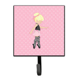Caroline'S Treasures Ballerina Blonde Releve Wall Hook, Small, Multicolor