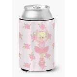 Caroline'S Treasures Ballerina Blonde Front Pose Can Or Bottle Hugger, Can Hugger, Multicolor
