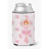 Caroline'S Treasures Ballerina Red Front Pose Can Or Bottle Hugger, Can Hugger, Multicolor
