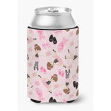 Caroline'S Treasures Ballerinas & Roses Can Or Bottle Hugger, Can Hugger, Multicolor