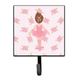 Caroline'S Treasures Ballerina Brunette Back Pose Wall Hook, Small, Multicolor