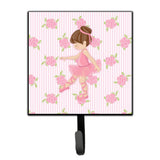 Caroline'S Treasures Ballerina Brunette Point Wall Hook, Small, Multicolor