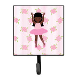 Caroline'S Treasures Ballerina African American Long Hair Wall Hook, Small, Multicolor