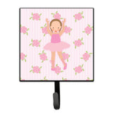 Caroline'S Treasures Ballerina Brown Hair Ponytails Wall Hook, Small, Multicolor